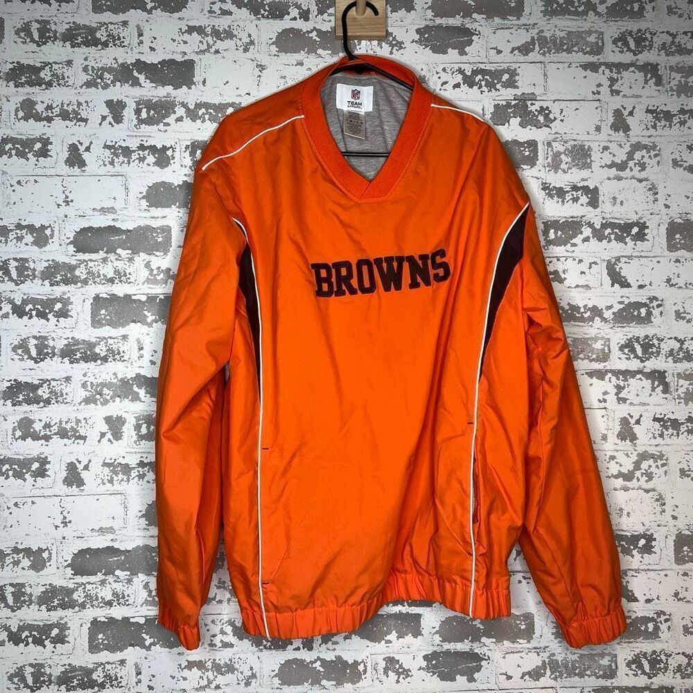 NFL team apparel Cleveland browns windbreaker pullover